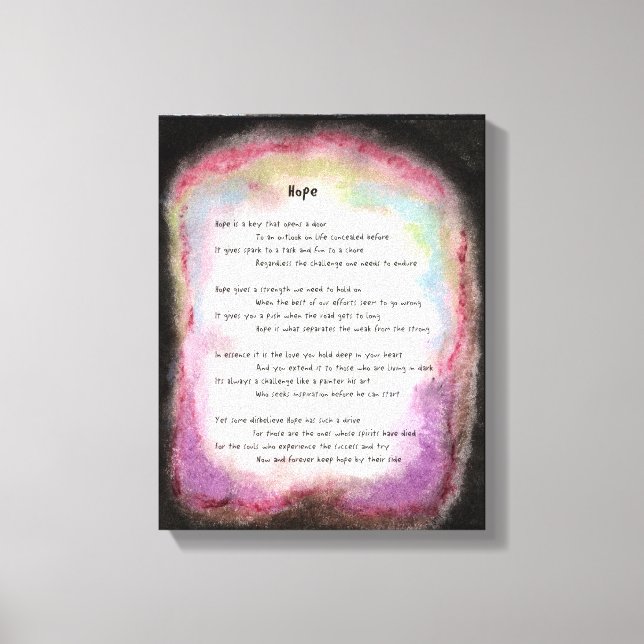 Hoffnung Leinwanddruck (Vorderseite)
