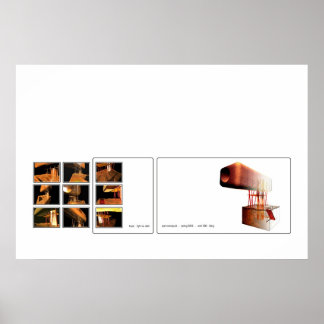 Hoffnung: Licht gegen Dunkelheit Poster