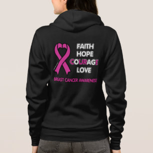 Hoffnung Liebe...Brustkrebs Hoodie