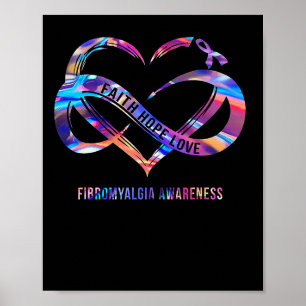 Hoffnung Liebe Fibromyalgie Bewusstsein 2 Poster