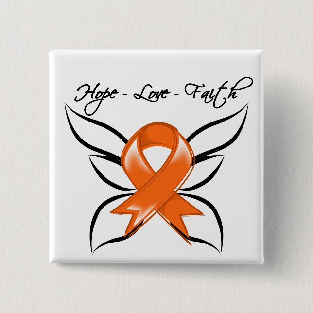 Hoffnung Liebe Glaubensschmetterling - Multiple Sk Button (Vorderseite)