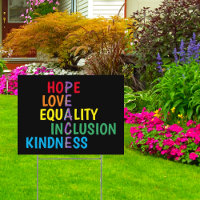 Hoffnung, Liebe, Gleichheit, Inklusion, Freundlich