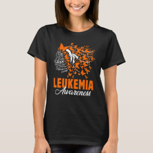 Hoffnung Liebe heilt Schmetterlinge Leukämie-Bewus T-Shirt