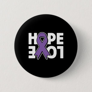 Hoffnung Liebe Lila Band Heimerheimer´s Bewusstsei Button