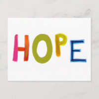 Hoffnung mächtige Wort Kunst bunt Spaß hoffnungsvo
