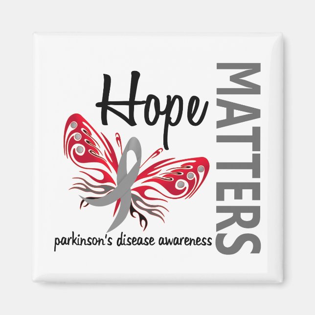 Hoffnung Matters Butterfly Parkinson's Disease Magnet (Vorne)