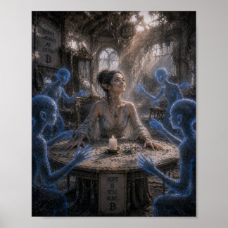 Hoffnung / Medium / Verlassener Spiritismussalon Poster