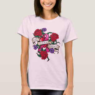 Hoffnung, Mut, Stärke-Brust Krebs T-Shirt
