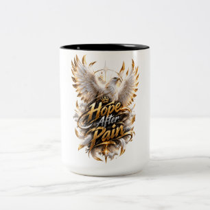 HOFFNUNG NACH DEM SCHMERZ – White Eagle Inspiratio Zweifarbige Tasse