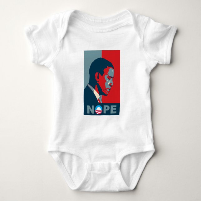 Hoffnung? NOPE! Behalten Sie die Änderung, Barack! Baby Strampler (Vorderseite)