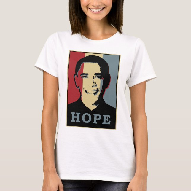 Hoffnung Obama T-Shirt (Vorderseite)