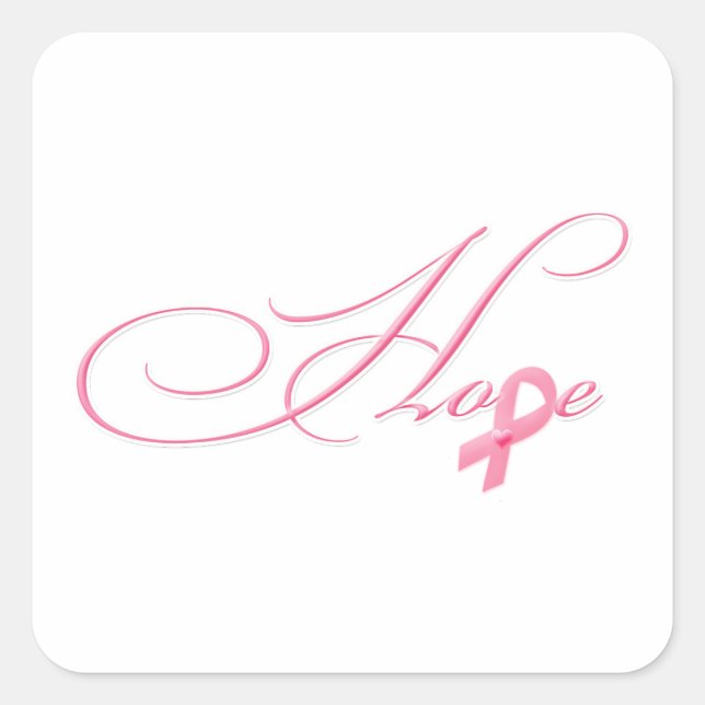 Hoffnung Quadratischer Aufkleber (Vorderseite)