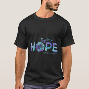 Hoffnung Schmetterling Suizidprävention Bewusstsei T-Shirt