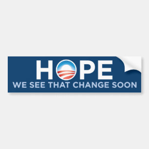 Hoffnung sehen wir dass Änderungs-bald Autoaufkleber