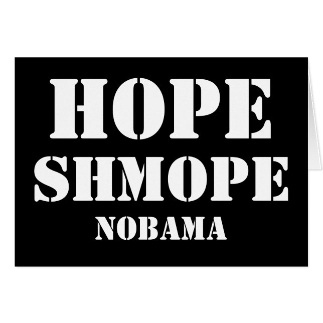 HOFFNUNG SHMOPE NOBAMA (Vorderseite (Horizontal))