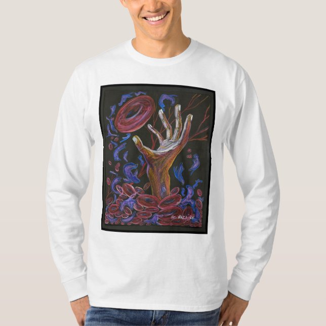 Hoffnung - Sichel-Zellen-Kunst T-Shirt (Vorderseite)