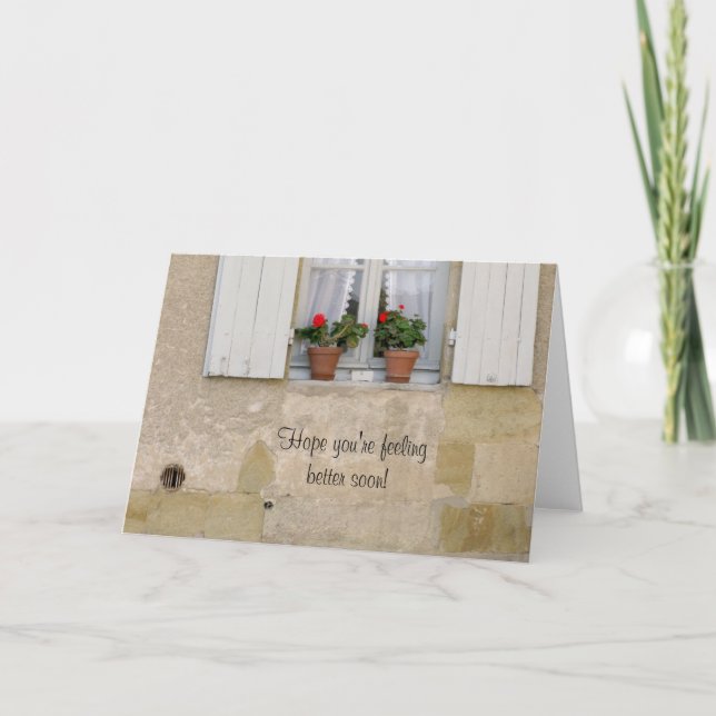 Hoffnung sind Sie das Gefühl, das bald besser ist! Karte (Vorderseite)