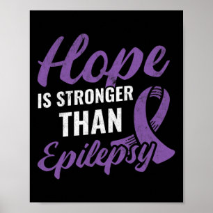 Hoffnung Stärker als Epilepsie Epilepsie Awareness Poster