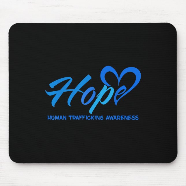 Hoffnung stoppen Menschenhandel Bewusstsein gegen  Mousepad (Vorne)