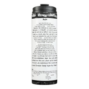 Hoffnung Thermosbecher