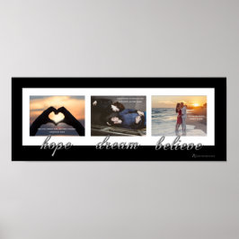 Hoffnung, Traum, Glaube an ein neues Poster der Ar