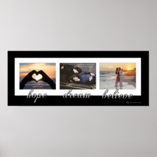 Hoffnung, Traum, Glaube Poster für Frischvermählte