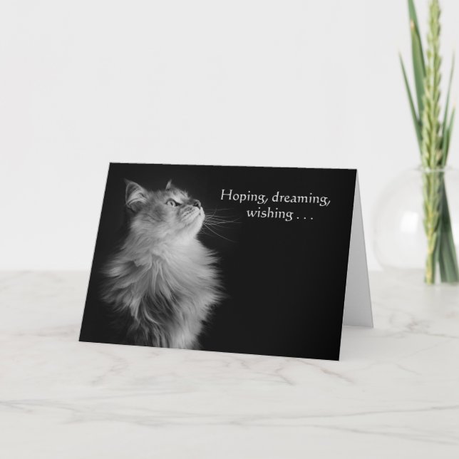 Hoffnung, Träumen, Geburtstagskarte wünschen Karte (Vorderseite)