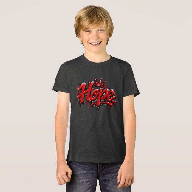 Hoffnung Tri-Blend Shirt (Vorderseite voll)
