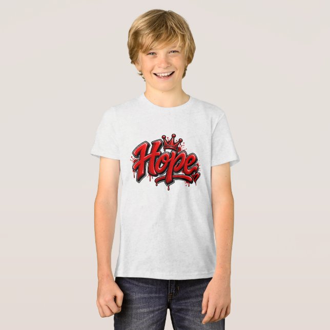 Hoffnung Tri-Blend Shirt (Vorderseite voll)