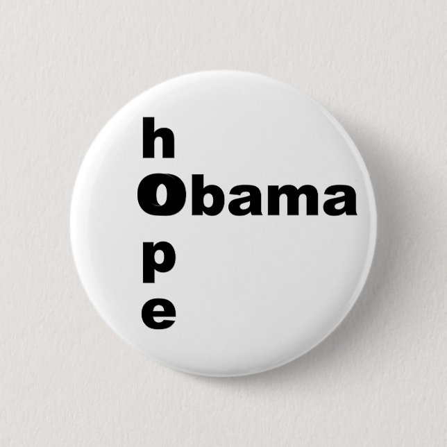 Hoffnung u. Obama Button (Vorderseite)