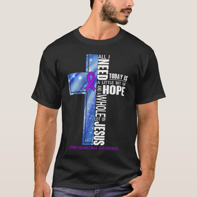 Hoffnung und eine ganze Menge von Jesus Leiomyosar T-Shirt (Vorderseite)