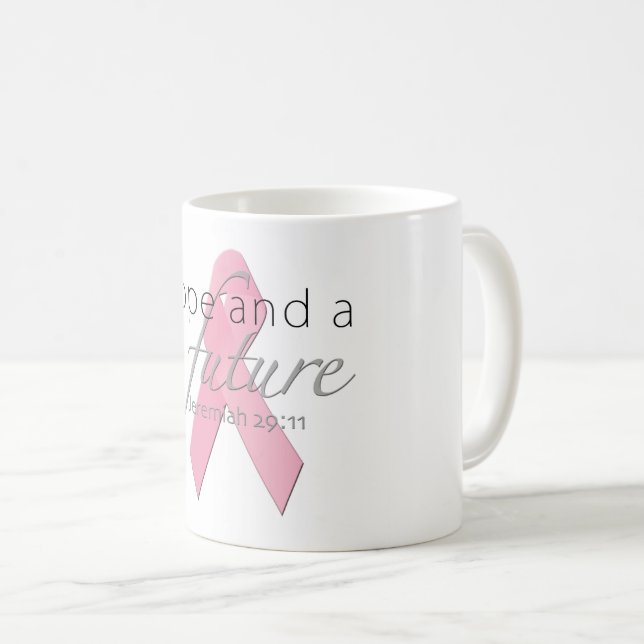 Hoffnung und eine Zukunft mit rosa Tasse (VorderseiteRechts)
