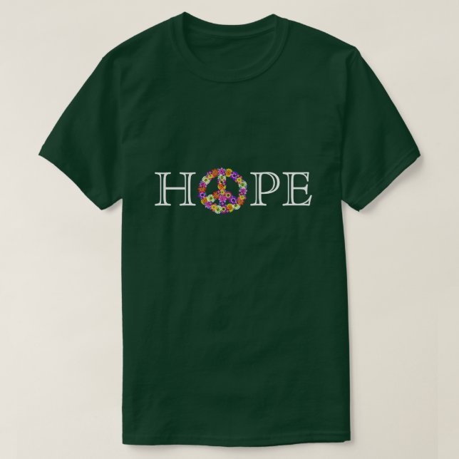Hoffnung und Frieden T-Shirt (Design vorne)
