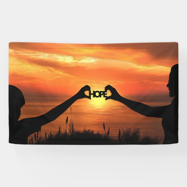 Hoffnung und Glaube Sunset Banner (Horizontal)