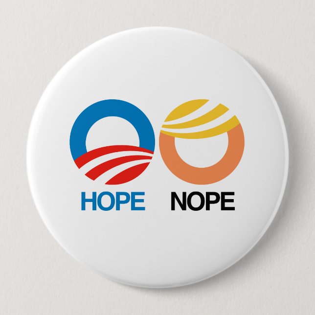 Hoffnung und Hoffnung — Anti-Trump-Design - Button (Vorderseite)