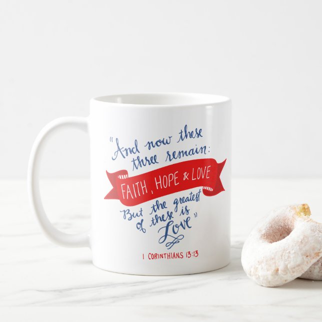 Hoffnung und Liebe 2 Kaffeetasse (Mit Donut)
