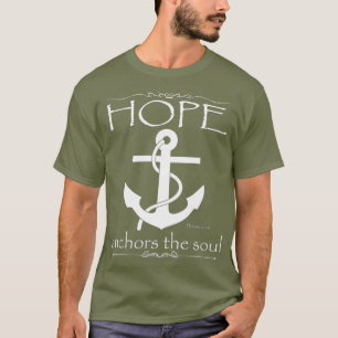 Hoffnung verankert die Seele christliche Männer F T-Shirt