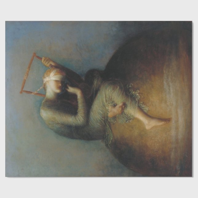 Hoffnung (von George Frederick Watts) Geschenkpapier (Flach)