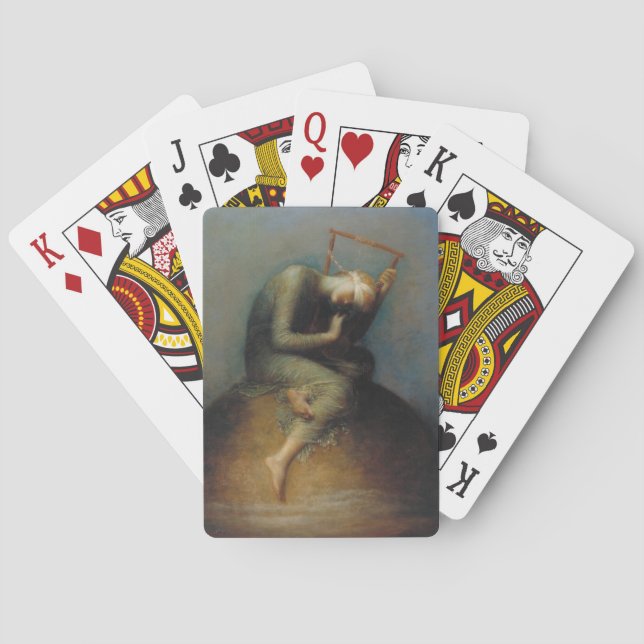 Hoffnung (von George Frederick Watts) Spielkarten (Rückseite)