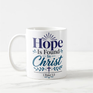 Hoffnung wird in Christus gefunden Inspirierendes Kaffeetasse
