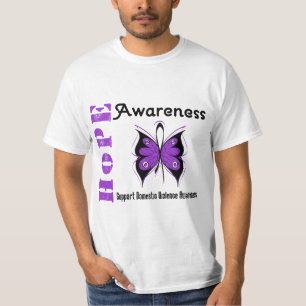 Hoffnungs-Bewusstseins-Schmetterlings-inländische T-Shirt