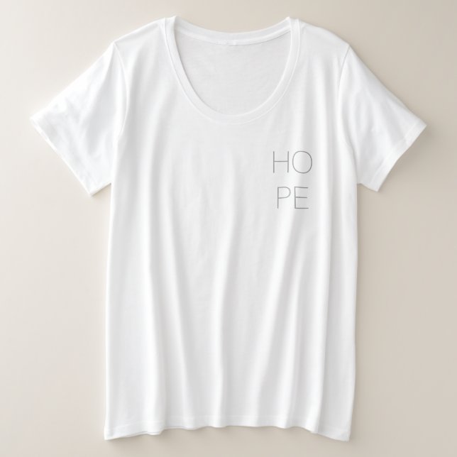 Hoffnungs-BlumenT-Shirt Große Größe T-Shirt (Design vorne)
