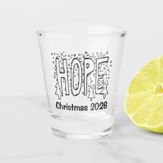 Hoffnungs-Feiertags-Personalisierung Schnapsglas