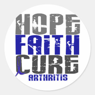 HOFFNUNGS-GLAUBEN-HEILUNGS-ARTHRITIS T - Shirts u. Runder Aufkleber