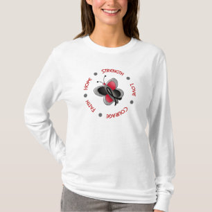 Hoffnungs-Glauben-Mut-Melanom-Schmetterling T-Shirt