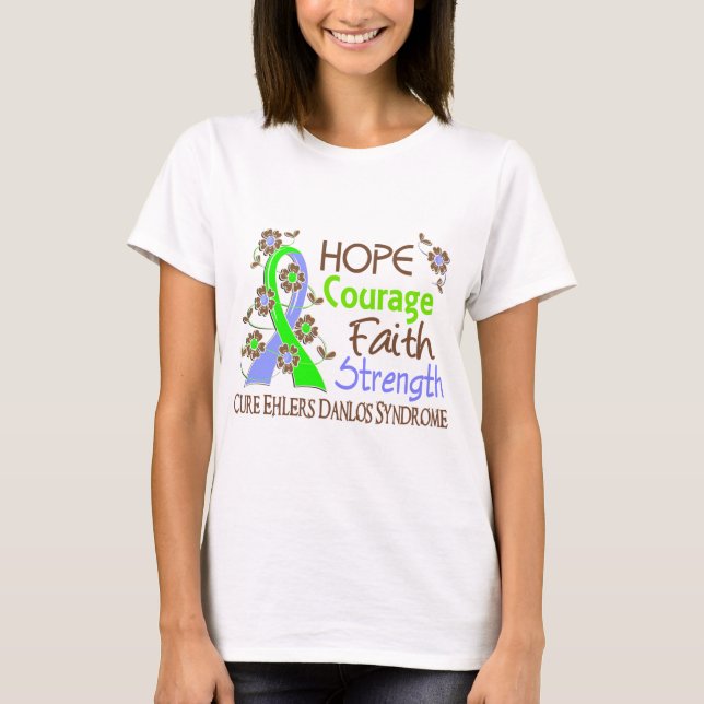 Hoffnungs-Mut-Glauben-Stärke 3 EDS T-Shirt (Vorderseite)