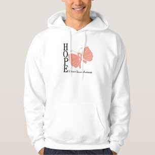Hoffnungs-Schmetterlings-uteriner Krebs Hoodie