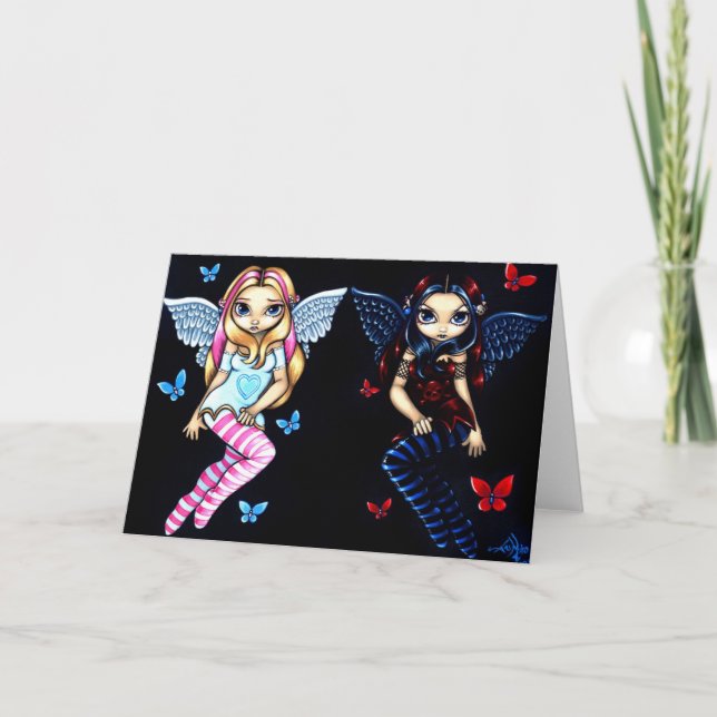 "Hoffnungs-und Verzweiflungs-" Gruß-Karte Karte (Vorderseite)