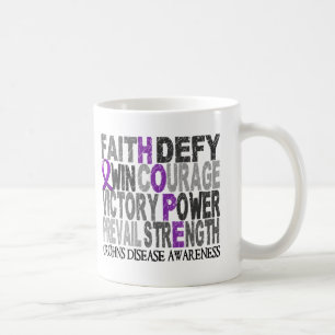 Hoffnungs-Wort-Collagecrohns Krankheit Tasse