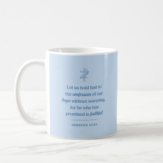 Hoffnungsbekenntnis Christlich Kaffeetasse (Links)